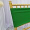 10 Pieces Emerald Green Stretch Spandex Chair Bands 7 x 13 Inches